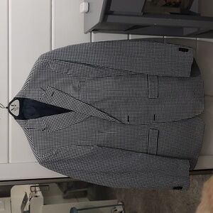 Blue check sport coat